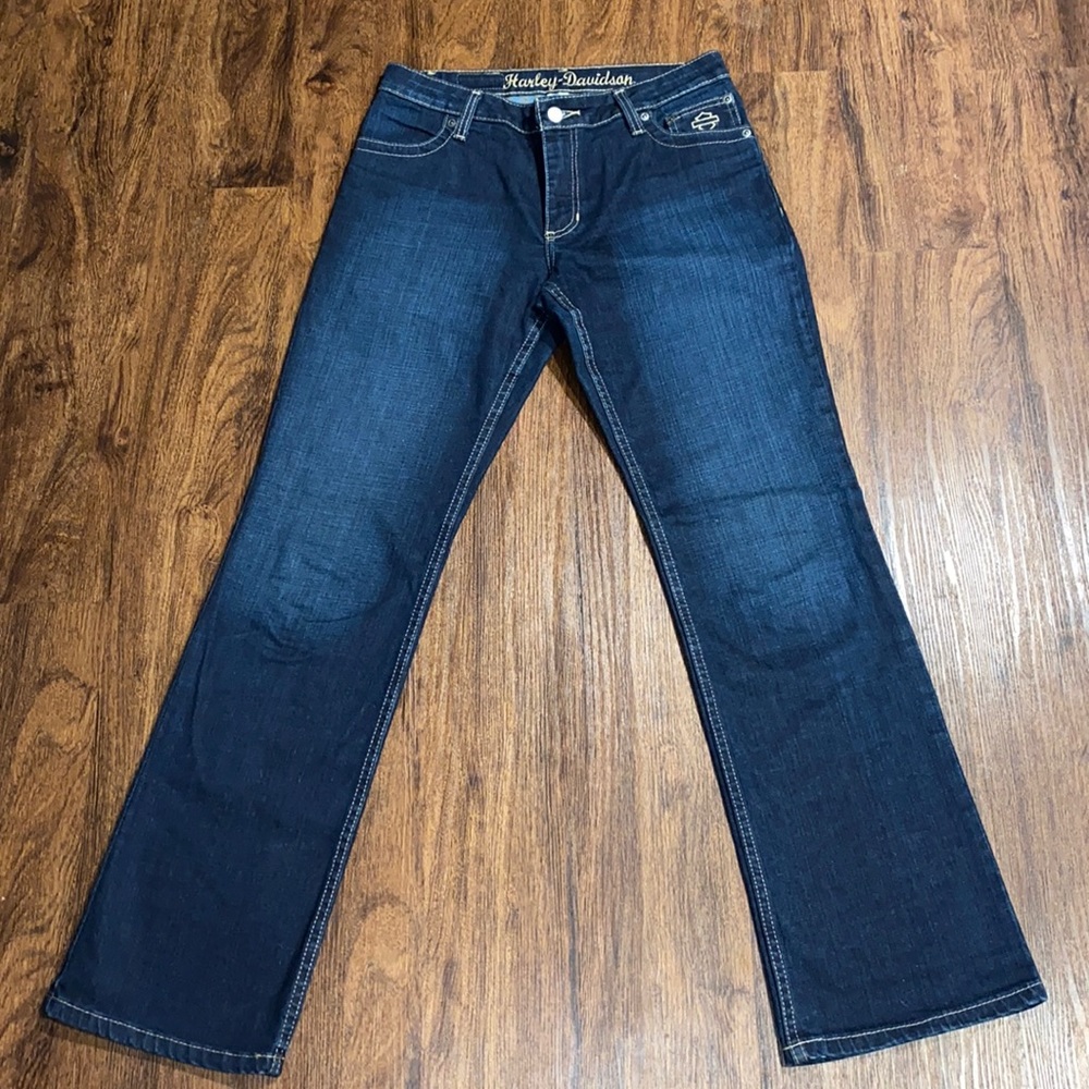 Harley Davidson Boot Cut Embellished Mid-rise Jean